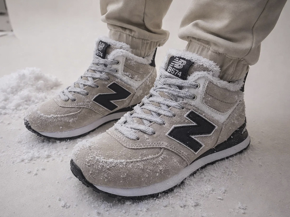 Как выглядят зимние New Balance 574 Mid