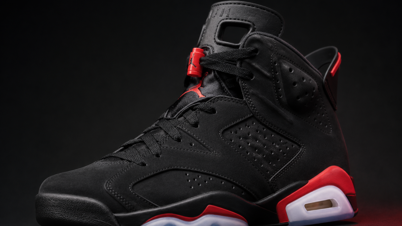 Детали дизайна Air Jordan 6 — язычок, пятка и подошва