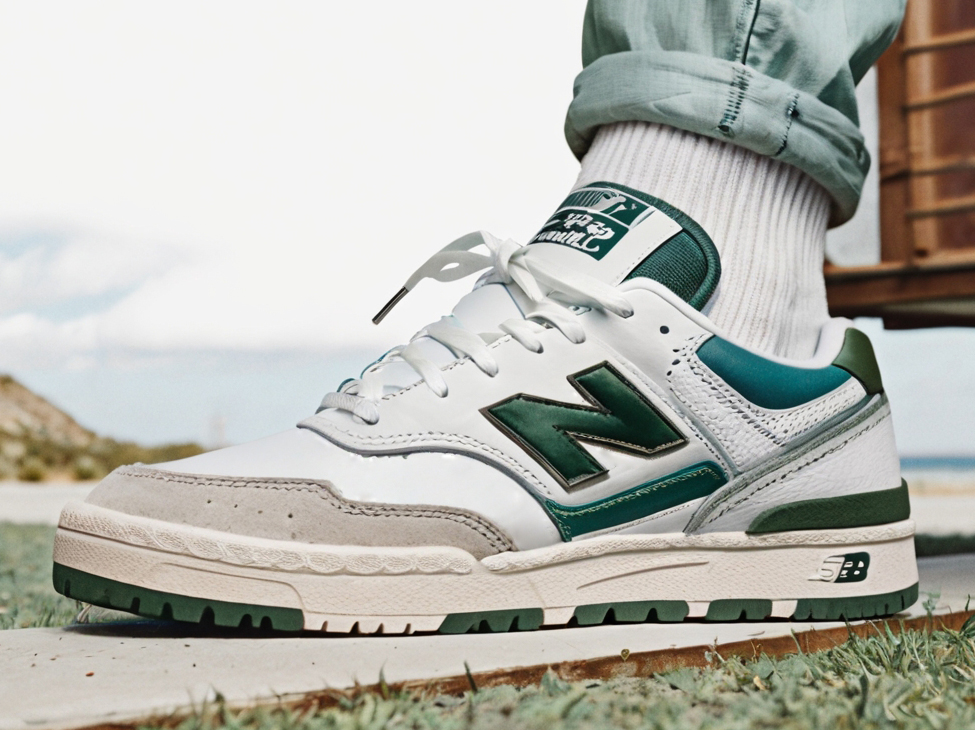 Стильные кроссовки New Balance 550 в стиле ретро